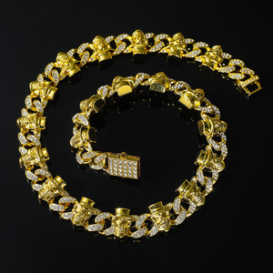 Necklace Bracelet Full Cuban Chain Street Hip Hop Chain Tanjing Fashion Lijing Necklace - Product Image 3