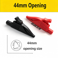 Pince crocodile à prise banane 4 mm CATIII 1000V 32A entièrement isolée en laiton, pince de test multimètre, 5 couleurs disponibles