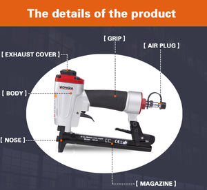 20Ga Agrafeuses pneumatiques <span class=keywords><strong>de</strong></span> qualité industrielle professionnelle 20Ga <span class=keywords><strong>Agrafeuse</strong></span> à fil 1/2 "1013J <span class=keywords><strong>Agrafeuse</strong></span> pour décoration et meubles - Product Image 5