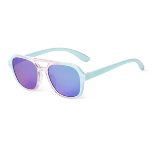 STORY STY22767 Gafas de Sol Extra Grandes con Doble <span class=keywords><strong>Puente</strong></span> para Niños, Precio Competitivo, Protección UV400, Montura de Gelatina Colorida, Estilo Piloto para Niños y Niñas - Product Image 2