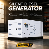 Groupe électrogène diesel silencieux de 50 kW pour projets industriels et commerciaux en Afrique, au Moyen-Orient et en Asie du Sud-Est, fréquence 50 Hz/60 Hz