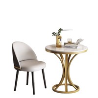 Table basse moderne de luxe en dalle de roche avec plateau en verre, petit meuble d'appoint pour coins de canapé de salon et balcon, ensemble simple et mobile