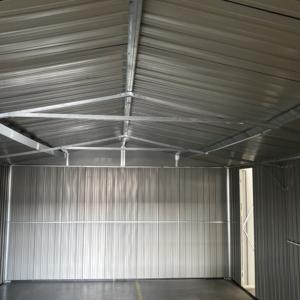 भारी शुल्क 10x20 फीट वाटरप्रूफ धातु आउटडोर गार्डन शेड आसानी से इकट्ठा स्टील स्टोरेज लीक-प्रूफ साइड डोर का दरवाजा - Product Image 5