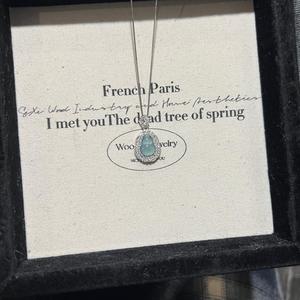 Collier en argent sterling S925 avec pendentif fin en argent super immortel et polyvalent, design papillon volant, collection Qixi - Product Image 5