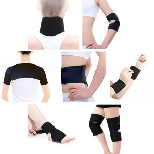 Magnetic Therapy Tourmaline self-heating protector 7 in 1 Set 11pc Neck Shoulder Elbow Wrist Ankle Knee Back Support Waist Belt