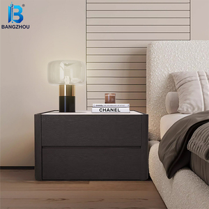Mesa de <span class=keywords><strong>Noche</strong></span> Moderna de Madera Maciza con Cajón de Almacenamiento para Dormitorio, Precio al por Mayor - Product Image 1