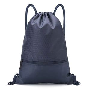 Personalized Custom Gift Cinch Draw String Bag Bulk Sports Gym Polyester Nylon <b>Drawstring</b> <b>Backpack</b> with Printed Logo - Product Image 2