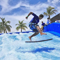 Simulateur de surf FlowRider commercial, machine à vagues de surf professionnelle pour parc aquatique, pour parc d'attractions