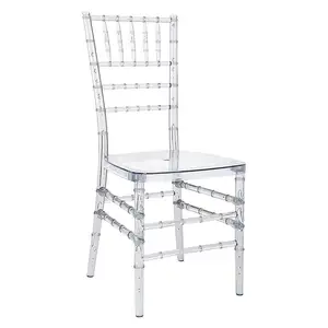 2023 Newest transparent acrylic plastic chair no arms for events