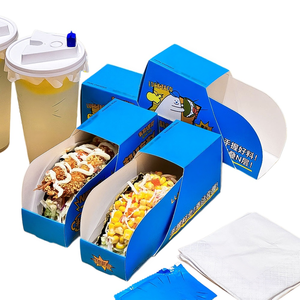 Caja de Embalaje para Llevar de Cartón para Alimentos, Biodegradable, Ecológica, Desechable, Reciclable, con Logotipo Personalizado, para Sushi, Tacos, Galletas - Product Image 1