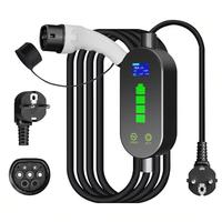 Nouveau chargeur EV portable de 11 kW de type 2 avec câble de charge AC universel, protection contre les fuites IP54, pour la France