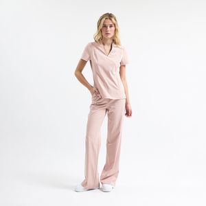 Ensemble de blouses médicales YUHONG Premium extensibles, antibactériennes, respirantes, à séchage rapide, pour hôpital, clinique, infirmières, coupe moderne - Product Image 6