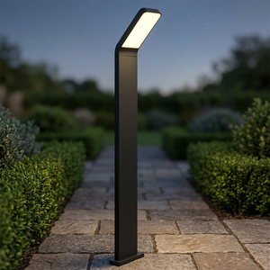 โคมไฟสนาม LED Lumind รุ่นใหม่ ทรงสี่เหลี่ยม 12W สำหรับภายนอกอาคาร กันน้ำ IP65 วัสดุอะลูมิเนียมหล่อขึ้นรูป เหมาะสำหรับสวน วิลล่า และสวนสาธารณะ - Product Image 4