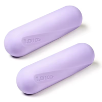 Ensemble d'haltères en silicone personnalisés en usine pour hommes et femmes, équipement de fitness souple pour la salle de sport, barre d'haltères de Pilates