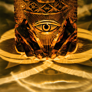 Verre à whisky de luxe artisanal en verre œil-de-tigre doré 220 ml, style japonais, pour <span class=keywords><strong>homme</strong></span>, lourd, noir ambré, cadeau, tumbler - Product Image 5