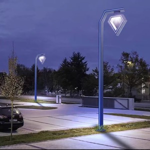 LED Street Light for Villa & Garden IP68 Aluminum Profile 3M/3.5M Outdoor Pole AC/Battery/Solar Power Options - Product Image 5