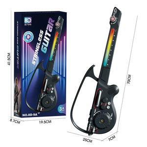 Guitare de voyage pliable multifonctionnelle avec système d'apprentissage rapide en ABS pour débutants - Jouet musical pour enfants - Emballage en boîte couleur CPS - Product Image 6