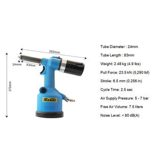 Remachadora de aire neumática <span class=keywords><strong>N908</strong></span>, herramienta de corte de orificio Hexagonal para convertir el orificio redondo en orificio Hexagonal PARA EL M4-M10 - Product Image 3