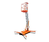 Plateforme élévatrice hydraulique électrique de 8 mètres en alliage d'aluminium pour travaux en altitude, ascenseurs pour opérations en haute altitude