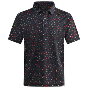 OEM Vêtements de travail en polyester avec logo brodé et coupe ajustée de haute qualité pour hommes, t-shirts de golf, polos - Product Image 2