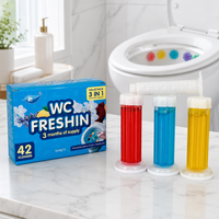Gel Pembersih Toilet 42 Bunga 3 in 1 Paket Hemat Pembersih Kloset Gel Tahan Lama Pengharum Segar