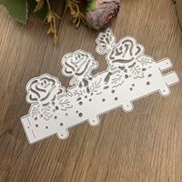 Matériel de découpe et d'embossage en acier au carbone pour scrapbooking DIY, modèle de découpe de roses fait main pour enfants et parents, modèle de gravure de quincaillerie
