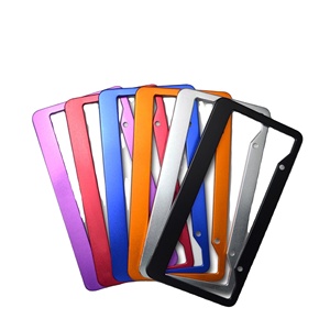 Haute qualité USA Standard nouveau plastique personnalisé/acier inoxydable/alliage de Zinc cadre/support de <span class=keywords><strong>plaque</strong></span> <span class=keywords><strong>d</strong></span>'<span class=keywords><strong>immatriculation</strong></span> de voiture - Product Image 1