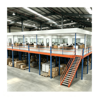 HONGXIN Étagère de mezzanine en acier laminé à froid robuste et personnalisable, sans boulons, avec revêtement en poudre et protection anticorrosion