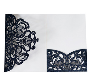 European and Western Hollowed-out <b>wedding</b> invitations, <b>wedding</b> blessing invitation <b>cards</b> - Product Image 6