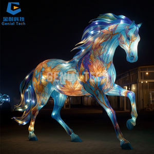 SGFL372 Holiday <b>Lantern</b> Supplier <b>Chinese</b> Zodiac Animal <b>Lanterns</b> Red Horse Festival <b>Lantern</b> for Park - Product Image 3