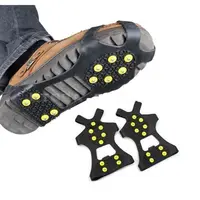 Non-slip Trên Giày Ice Cleats Grips Traction Cleats Gripper Silicone Tuyết Đinh Móc Cho Giày Với 10 Đinh Tán Thép Đinh Móc