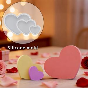 Stampo in Silicone per Ornamenti a Cuore Piccoli, Medi e Grandi in Resina Epossidica, Decorazione da Scrivania per Casa - Product Image 3