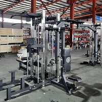 Équipement de fitness de haute qualité, directement de l'usine, station commerciale pour 5 personnes, machine Smith multifonction réglable avec garantie