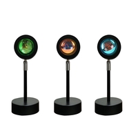 Projecteur USB compact en promotion : Lampe d'ambiance pour photographie, lumière de coucher de soleil pour chambre sombre