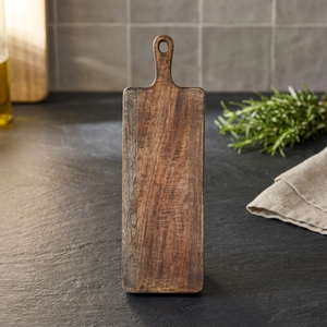 Planche à découper en bois, plateau de service, écologique, forme rectangulaire, épaisseur 2,0 cm, passe au lave-vaisselle, durable, réutilisable, décoratif - Product Image 1