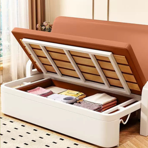 Canapé-<span class=keywords><strong>lit</strong></span> pliable moderne à bas <span class=keywords><strong>prix</strong></span> avec rangement, ensemble de canapés de luxe pour salon, chambre à coucher, appartement - Product Image 3