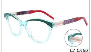 Gafas graduadas de acetato con patrón clásico cuadrado de lujo, monturas ópticas, moda Unisex, todas las formas faciales - Product Image 3