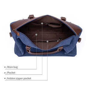 Bolsa de Viaje Grande de Lona para Deportes y Gimnasio, Diseño Moderno, Popular, para Fin de Semana, con Logotipo Personalizado para Mujer, en Oferta - Product Image 5