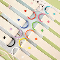 Logo personnalisé 32mm style coréen nylon porte-clés lanière étudiant brodé sangle étiquette nominative