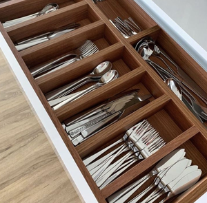 Armoire de cuisine en bois robuste Armoire compacte équipée de tiroirs <span class=keywords><strong>Kitchenette</strong></span> murale peu encombrante pour cuisines de petits appartements - Product Image 3