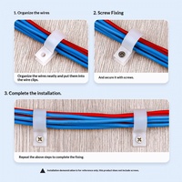 Clips de fixation en nylon pour câbles de type R et de type U, épais, tailles U-3,3 mm/R-5,3 mm