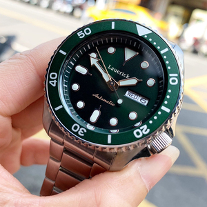 Montre mécanique automatique Seikot <span class=keywords><strong>5</strong></span> Classic pour homme, en acier inoxydable vert, avec aiguilles, sportive, étanche, tendance, SRPD63K1 - Product Image 3