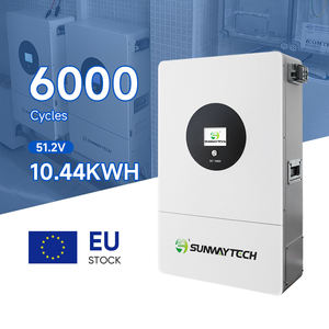 Stock DE LA UE batería solar 51,2 V 5Kwh 10.44Kwh 15Kwh batería recargable 48V Paquete de batería solar montado en la pared - Product Image 1