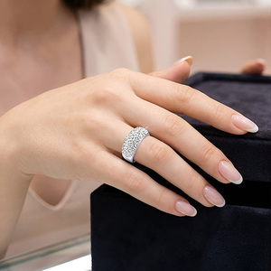 Fashion Jewelry Stainless Steel <b>Ring</b> Jewelry Crystal <b>Ring</b> for Women <b>Cubic</b> <b>Zirconia</b> Eternity Engagement <b>Wedding</b> Ladies Band <b>Ring</b> - Product Image 4
