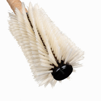 Brosse à cheveux ronde en poils de sanglier avec manche en liège pour coiffage, séchage et démêlage – Outil de coiffure