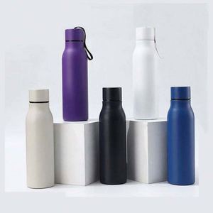 Bouteille d'eau isotherme en acier inoxydable 500 ml, double paroi, thermos sous vide, logo personnalisé, stockage chaud/froid - Product Image 1