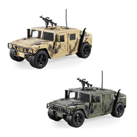 Véhicule militaire blindé 1:16, jouet militaire avec son et lumière, voiture en alliage d'inertie moulé sous pression pour enfants