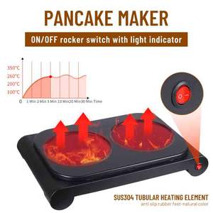 Machine à crêpes électrique domestique <span class=keywords><strong>pour</strong></span> <span class=keywords><strong>faire</strong></span> des <span class=keywords><strong>tacos</strong></span>, des tortillas, des chapatis, des rotis, <span class=keywords><strong>appareil</strong></span> de cuisson - Product Image 2