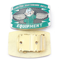 Conception gratuite par les fabricants Logo personnalisé Boucles de ceinture 3D en métal couleur émail souple pour hommes et femmes Techniques de placage à l'or