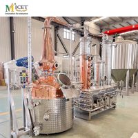 Alambic de distillation Leno Price Stiller en cuivre pour whisky, gin, vodka, avec colonne de reflux, équipement de distillerie de spiritueux
